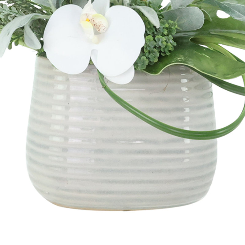 Orchid Faux Floral in Pot