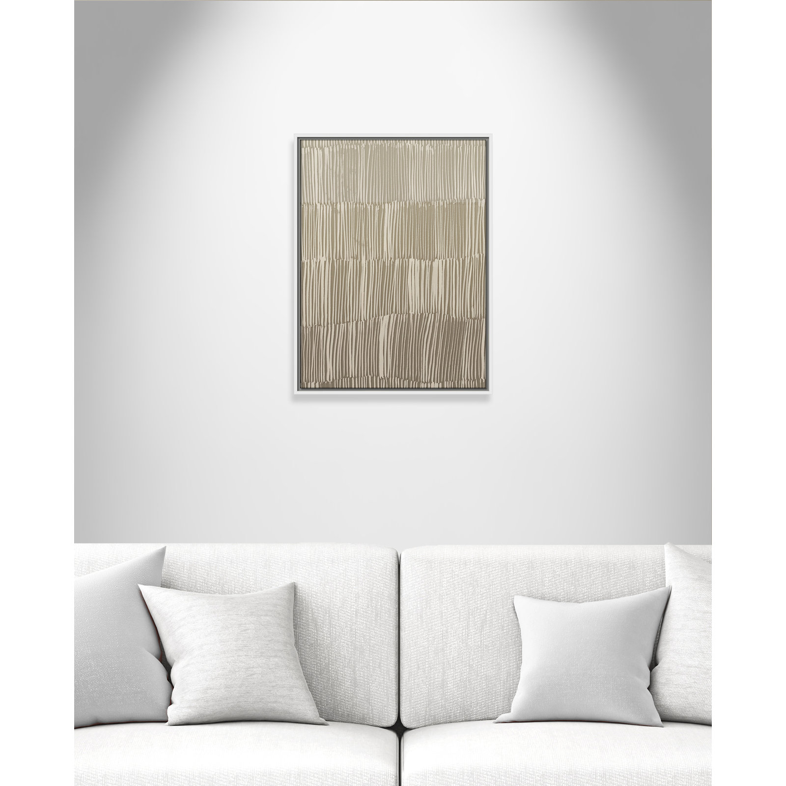 Linear Calm II Print by , 25.5" H x 19.5" W, White Floater