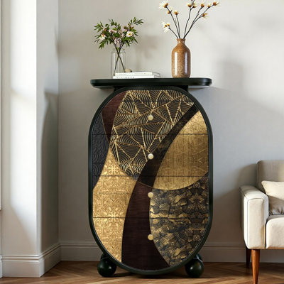 Armoire console en bois massif French French