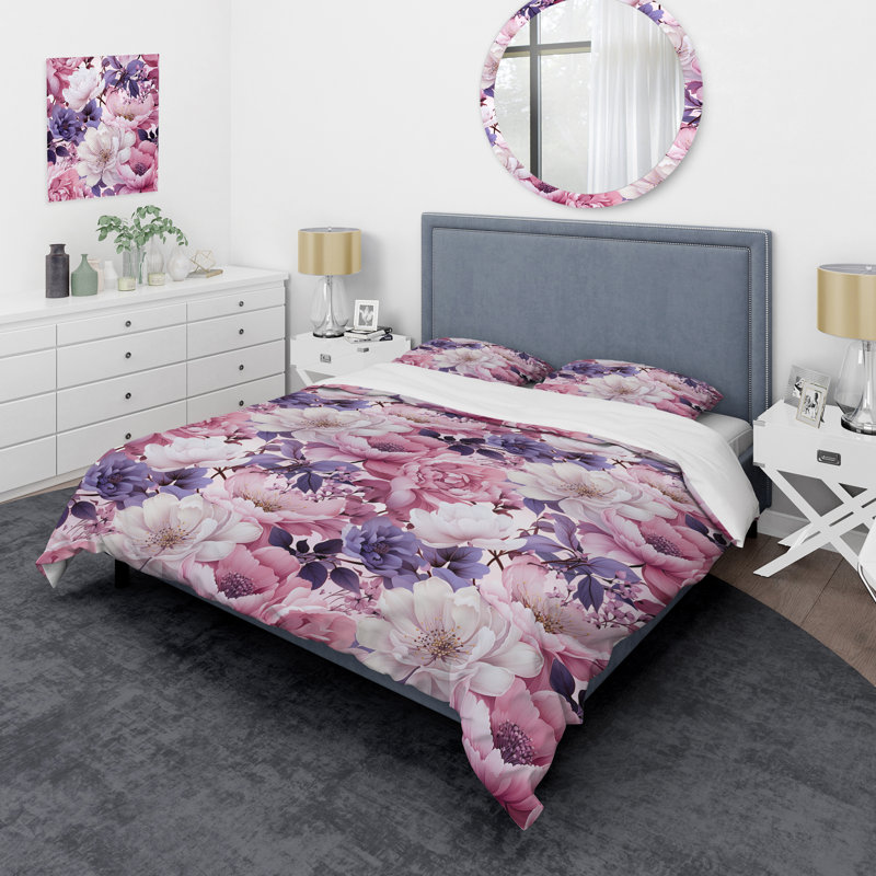 Ensemble de housse de couette Sprintime, Housse de couette pour très grand lit et 2 très