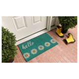 Abimbola Non-Slip Floral Outdoor Doormat