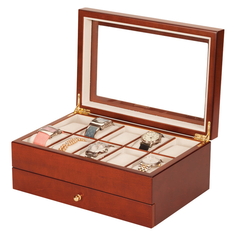 Wood Watch Box + Drawers
