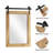 Rustic Farmhouse Solid Wood Accent Mirror Decorative Mirror Rectangle Bathroom Mirror Barn Wall Mirror-1186561325-1184856939