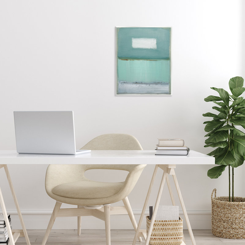 Azure Blue Gradient Wall Plaque, design by Caroline Gold