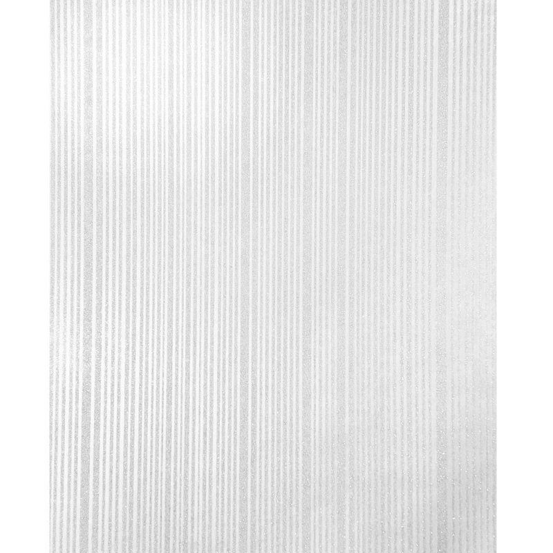 Papier peint à rayures blanches avec paillettes Lafeyette