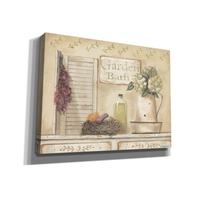 Garden Bath by Pam Britton - Wrapped Canvas Painting Print