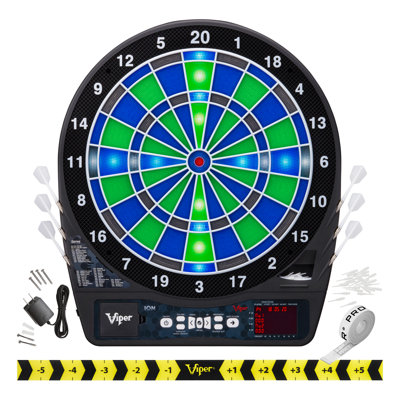 Viper Ion Illuminated Electronic Dartboard with Darts