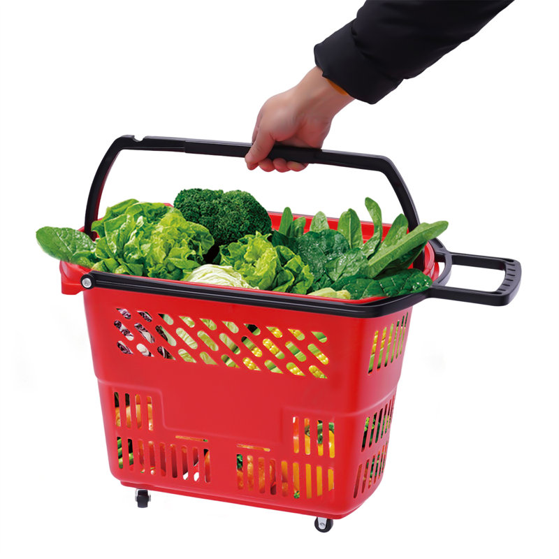 14'' H x 19'' W Utility Cart with Wheels, Red