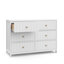Ensemble de chambre de bébé convertible 5 en 1 avec tiroir, commode 6 tiroirs et fauteuil inclinable électrique Teddi-100892123