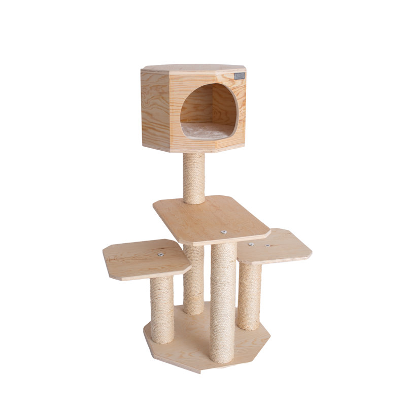 Scots Pine 20" x 20" Outdoor Cat Tree with Sisal Posts