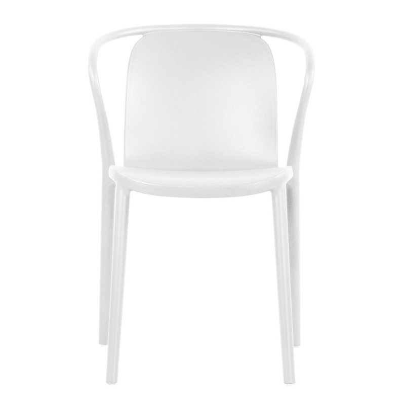 Anselm Stackable UV-Resistant Outdoor Side Chair, White