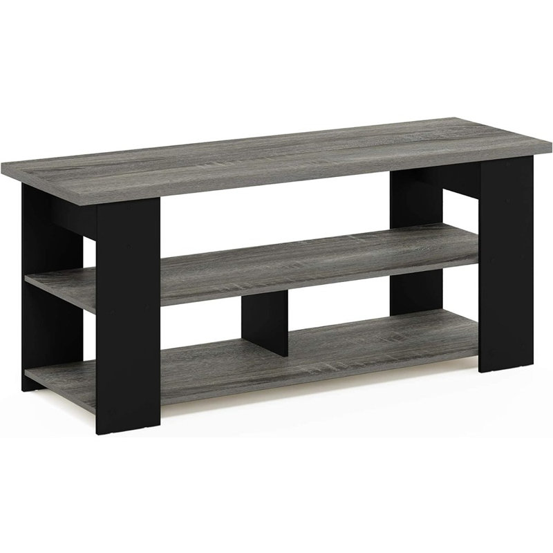 46.85'' W TV Stand Storage Credenza, French Oak Gray/Black