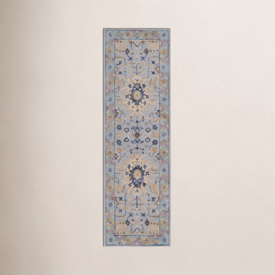 Adrien Blue Hand-Tufted Wool Oriental Rug