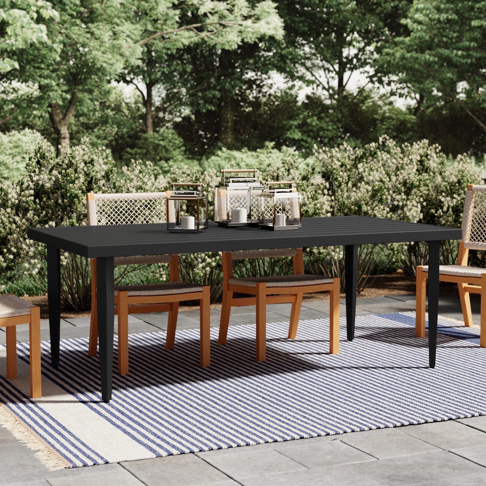 Serena 70" Metal Outdoor Dining Table