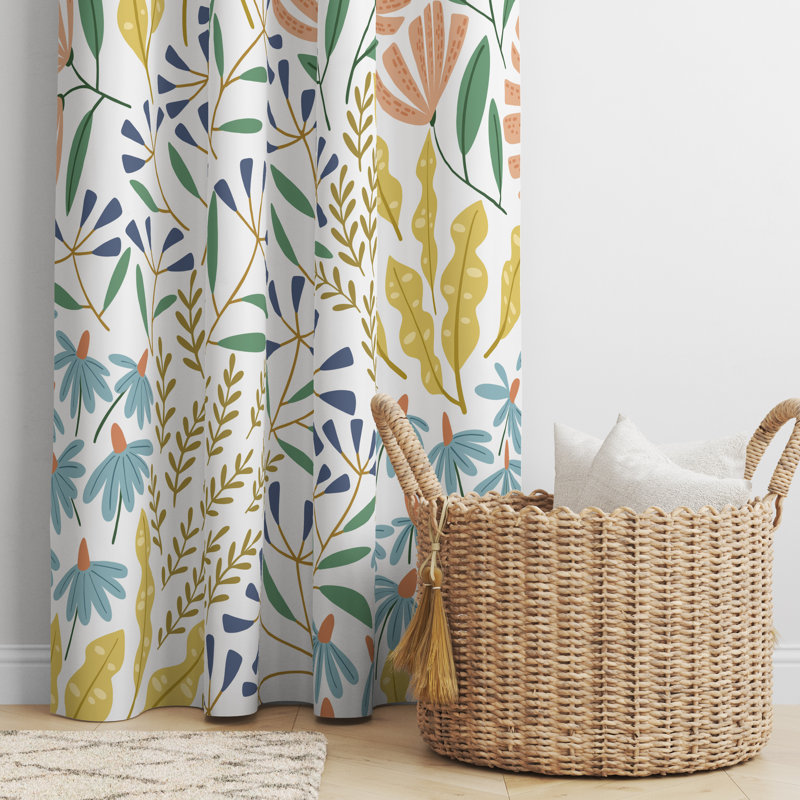 Semi Sheer Curtain Panel Pair
