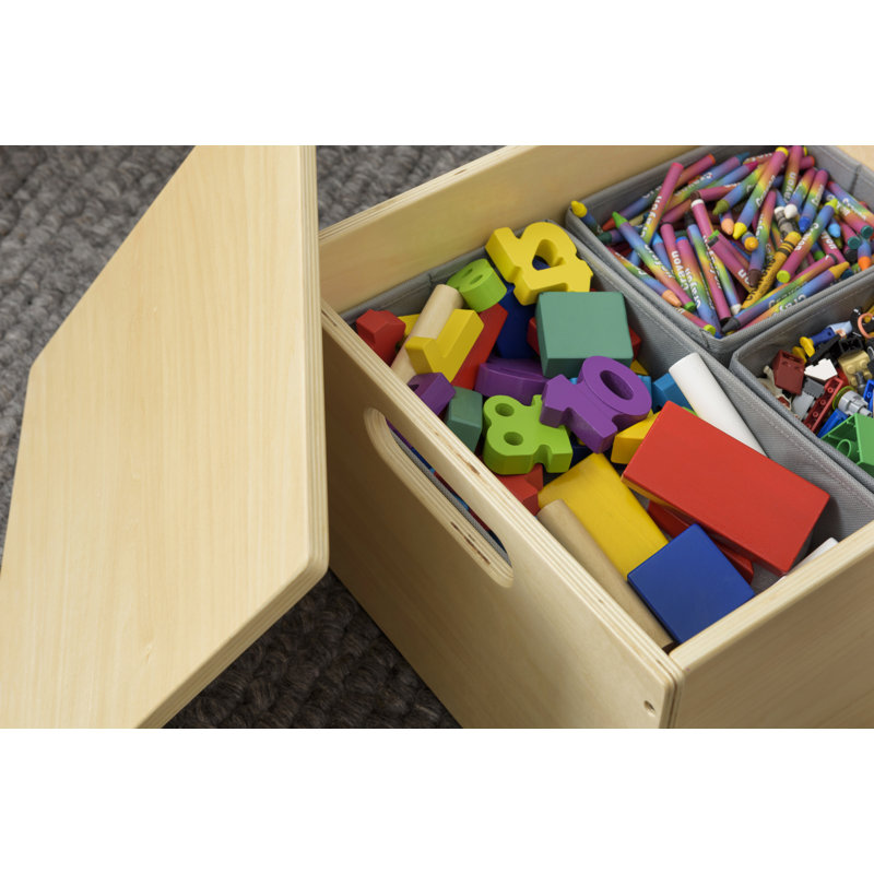Boîte à jouets Rhona, Beige