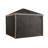 Sanibel Brown Polyester Curtains-1961273531