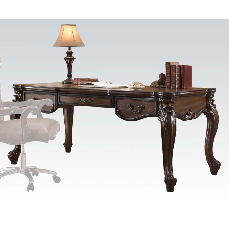 Bureau d'écriture avec chaise de bureau Vazquez, Brun