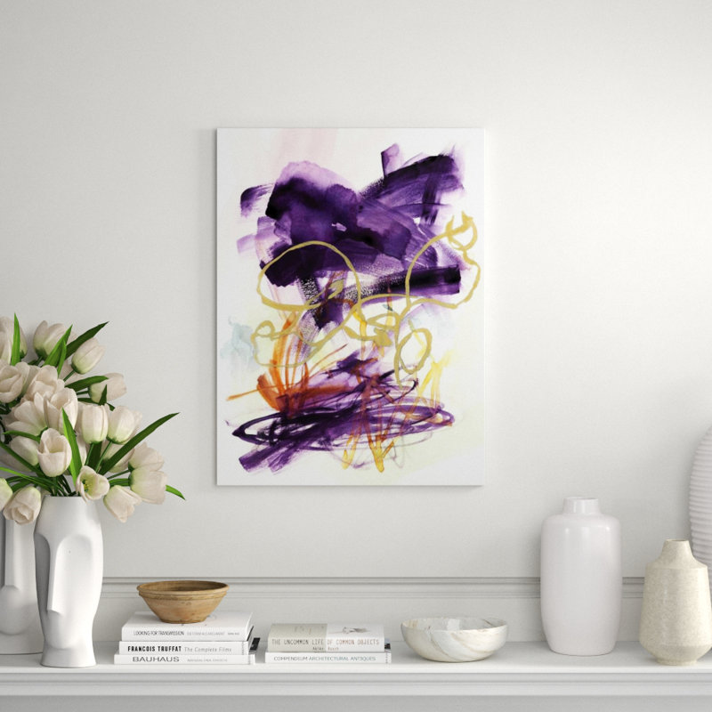 Dance With Me Painting by Guseul Park, Gild Gold, 54" H x 40" W x 1.5" D