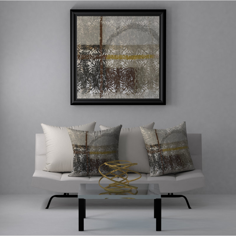 Abstract Reversible Throw Pillow, 20" x 20"