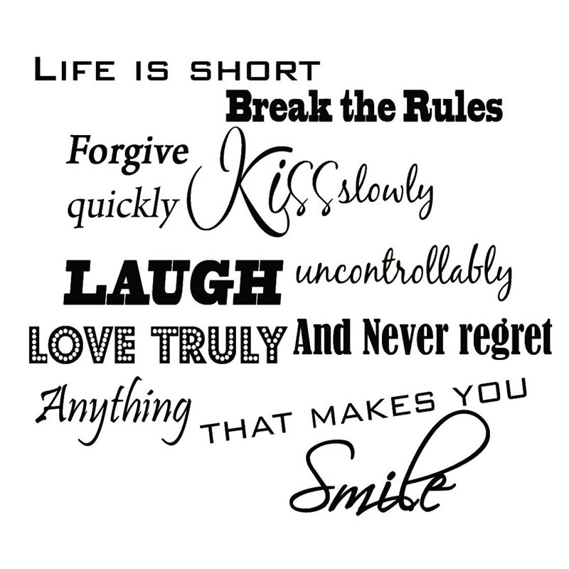 Dransfield Text & Numbers Wall Decal, 21.5" H x 27" W