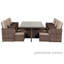 Wren 6 - Person Wicker Patio Dining Set with Square Table , Cushions Included-30116683