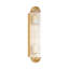 Applique murale cylindrique en verre nervuré 2 lumières Art Deco Skyscraper-327312027