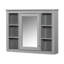 Armoire de salle de bain 35 po x 27,5 po, à fixation murale, grise, fonctionnelle, 35 po x 27,5 po, polyvalente-276768246