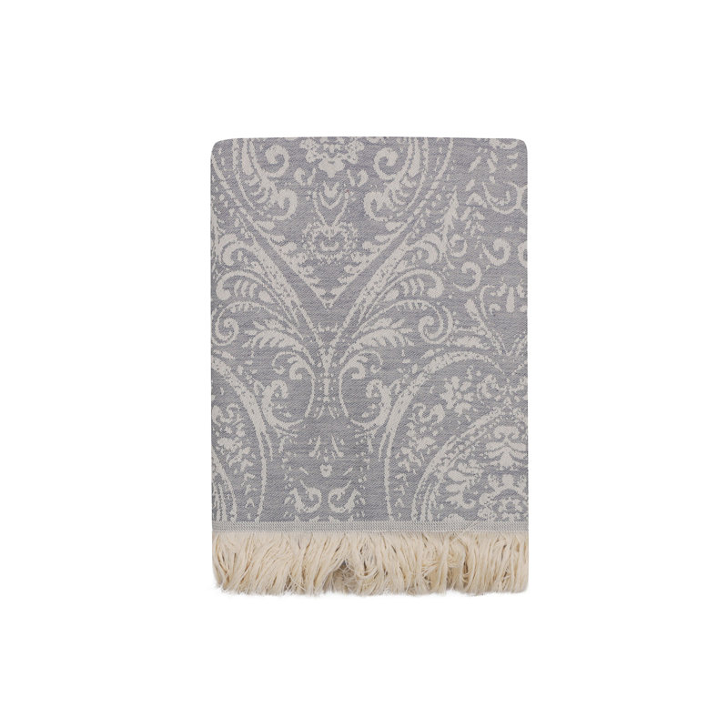 Serviette de plage 100% coton Lawlor, Bleu