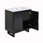 Meuble-lavabo simple avec plateau en résine Jantinus-971858261