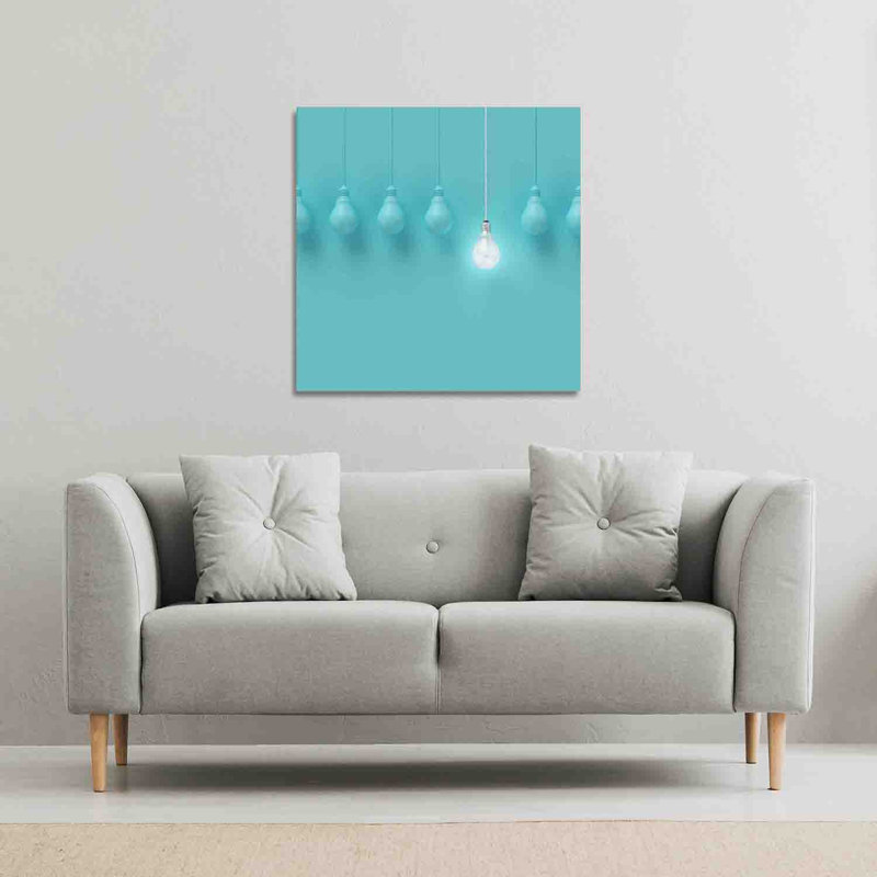 Blue Bulbs by Andrew Lee - Wrapped Canvas Print, 61cm H x 61cm W x 4cm D
