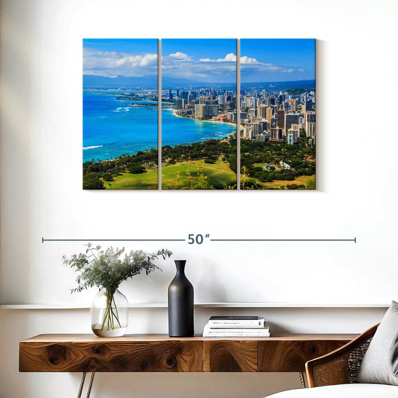 Rorry Honolulu Hotels, 24" H x 38" W