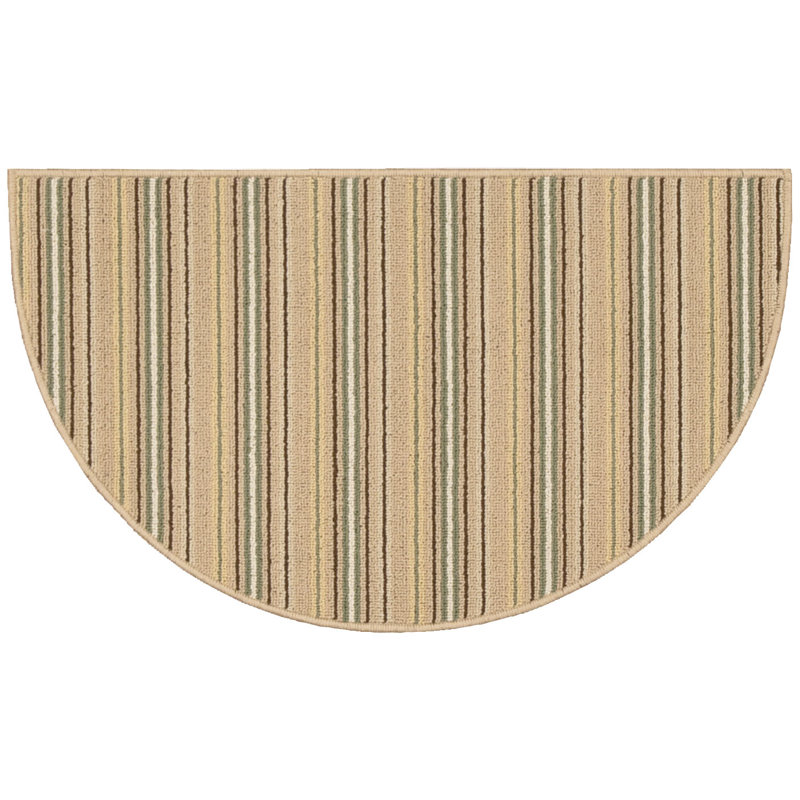 Matys Striped Indoor Rug, Rectangle 1'8" x 2'10", Semi Circle