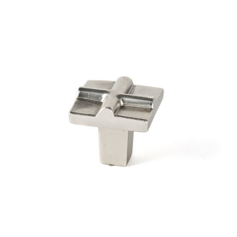 Rio 1" Length Novelty Knob, Satin Nickel