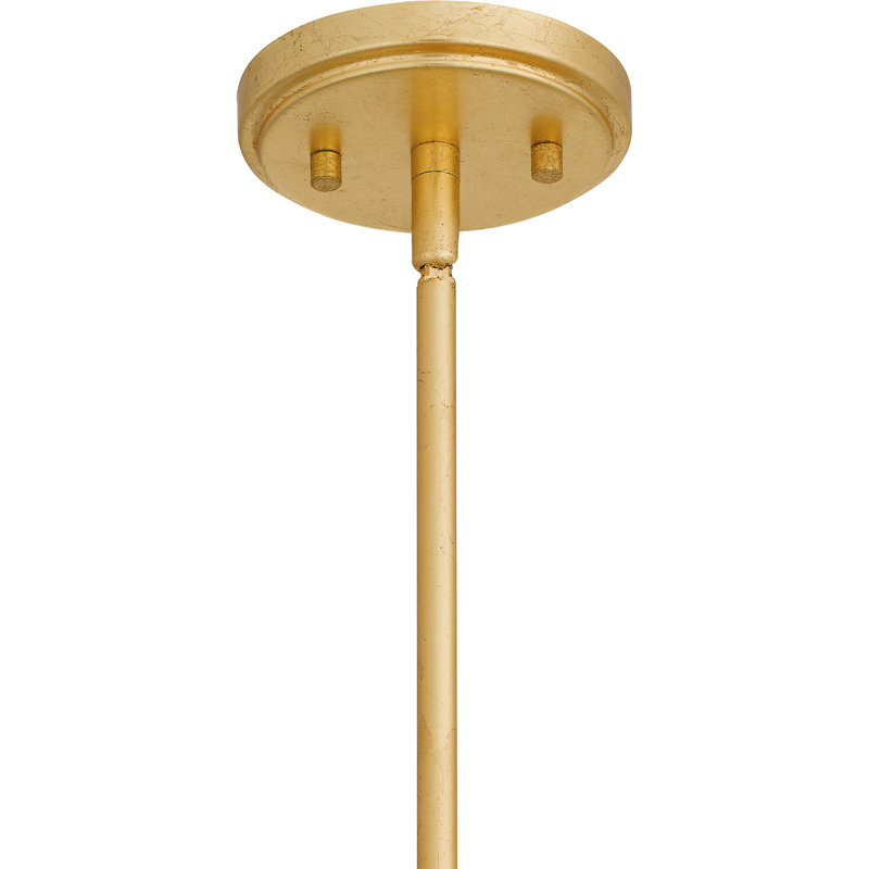 Keasha 4-Light Leaf Pendant Light, Gold