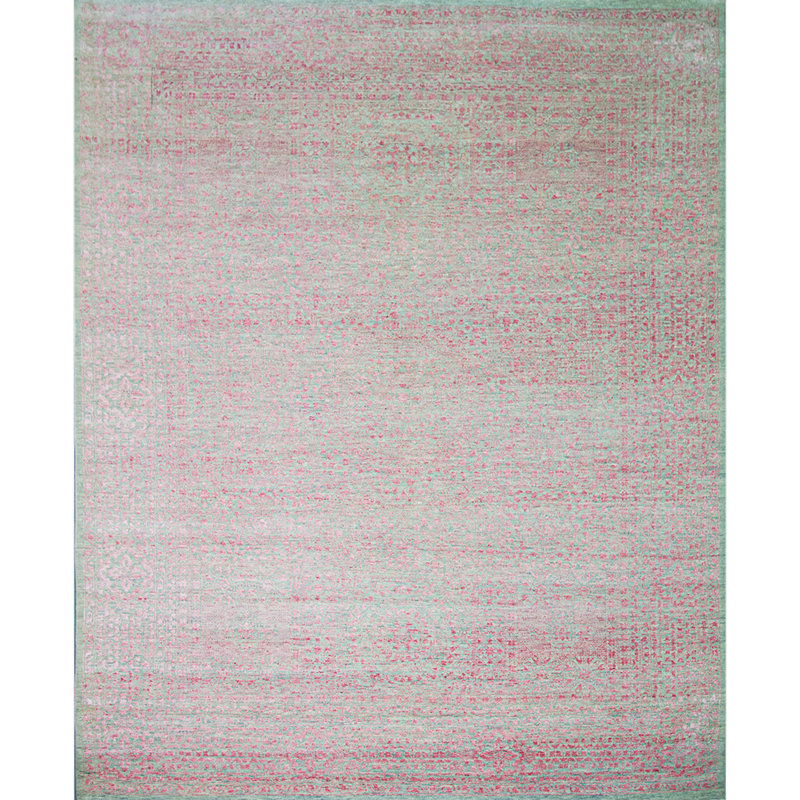 Area Rug in Pink, Rectangle 10' x 14'