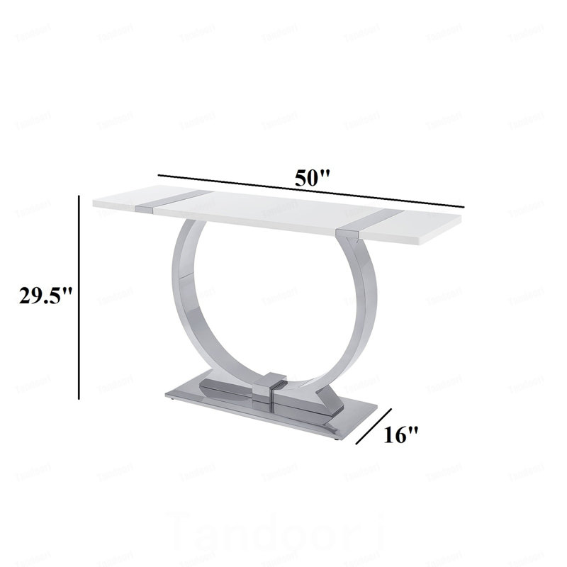 Mobilier de salon contemporain 1pc, Blanc