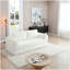 Canapé-lit pliant convertible 2-en-1, canapé-lit en velours côtelé moderne avec 2 * coussins, canapé-lit modulaire sans dossier avec lit escamotable Futon, canapé-lit modulaire pliable pour le salon beige-57595060