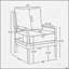 Fauteuil d'appoint rembourré avec structure en bois tourné Belvoir, gris-129230167-129230170-129230462