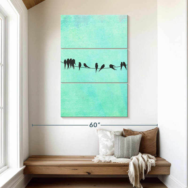 Brampt Birds On A Wire, 50" H x 32" W