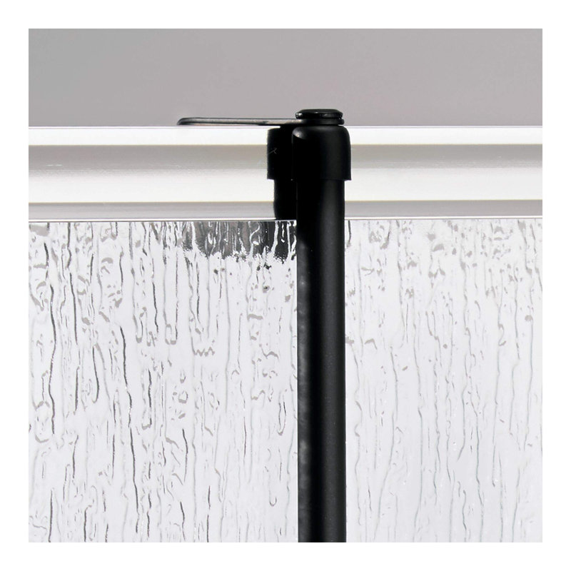 Matte Black Metal Over-the-Door Shower Caddy with Hooks