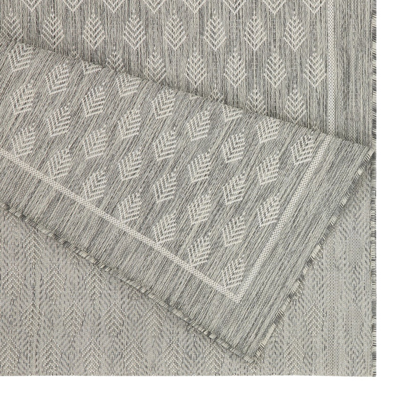 Argent 7 pi. 10 po X 10 pi 3 po Tapis Sunshine - Teinture, polypropylène, pour l'intérieur et l'extérieur