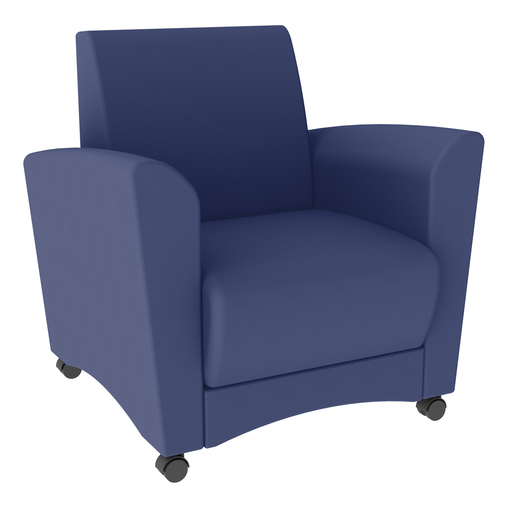 Blue best sale reception chairs