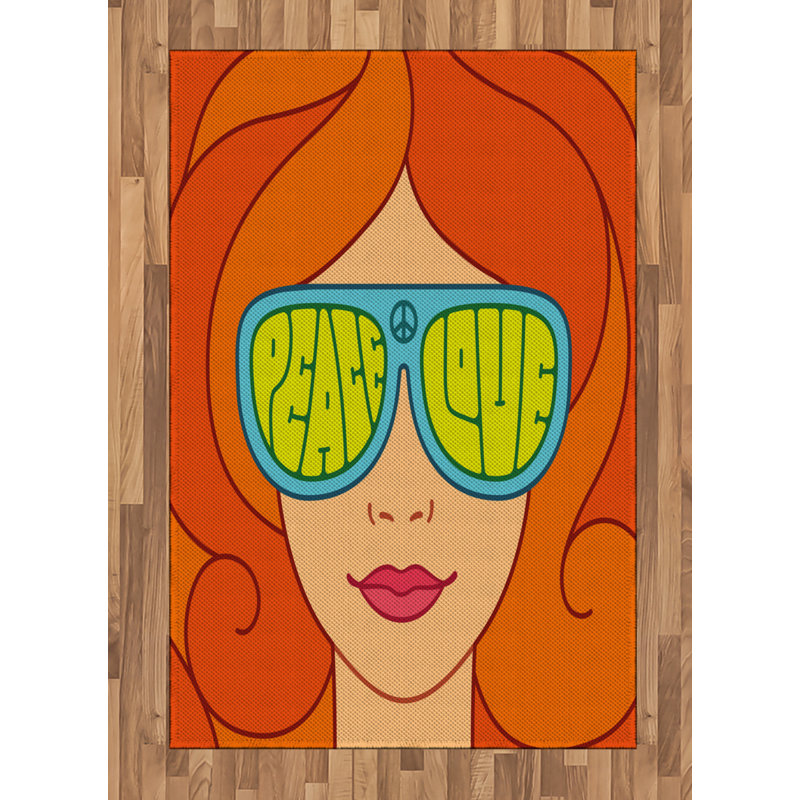 Tapis décoratif Hippie, Rectangle— 4 pi x 5 pi 8 po