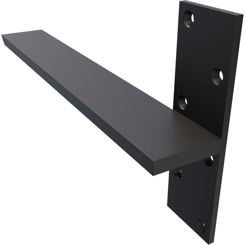 Fixation murale flottante en acier robuste, H 16 po x l 8 po x P 2,5 po