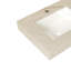 Comptoir en pierre frittée Topcraft 24 po couleur crème veinée or avec évier encastré en céramique