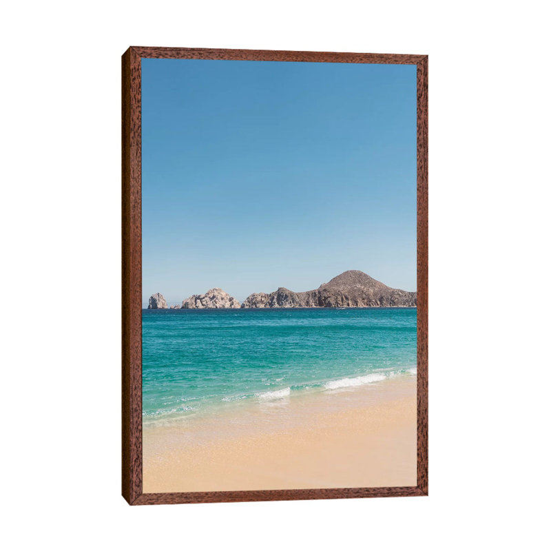 Cabo San Lucas V 1 Piece Wall Art on Canvas, 152.4cm H x 101.6cm W x 3.81cm D, Classic Brown Wood Framed