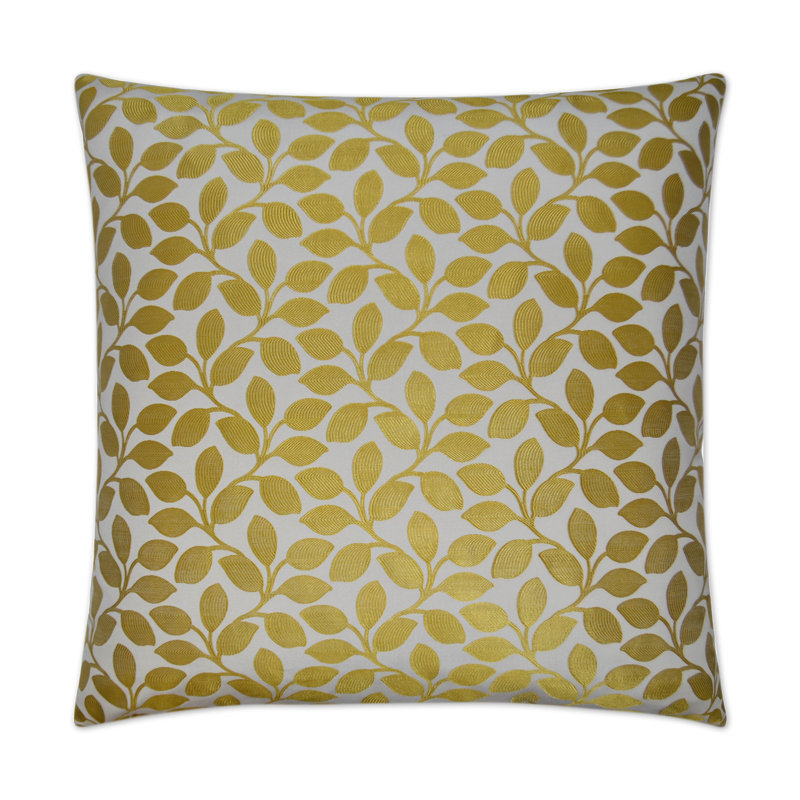 Foliage Pillow Cover & Insert, Platinum, Square 20"