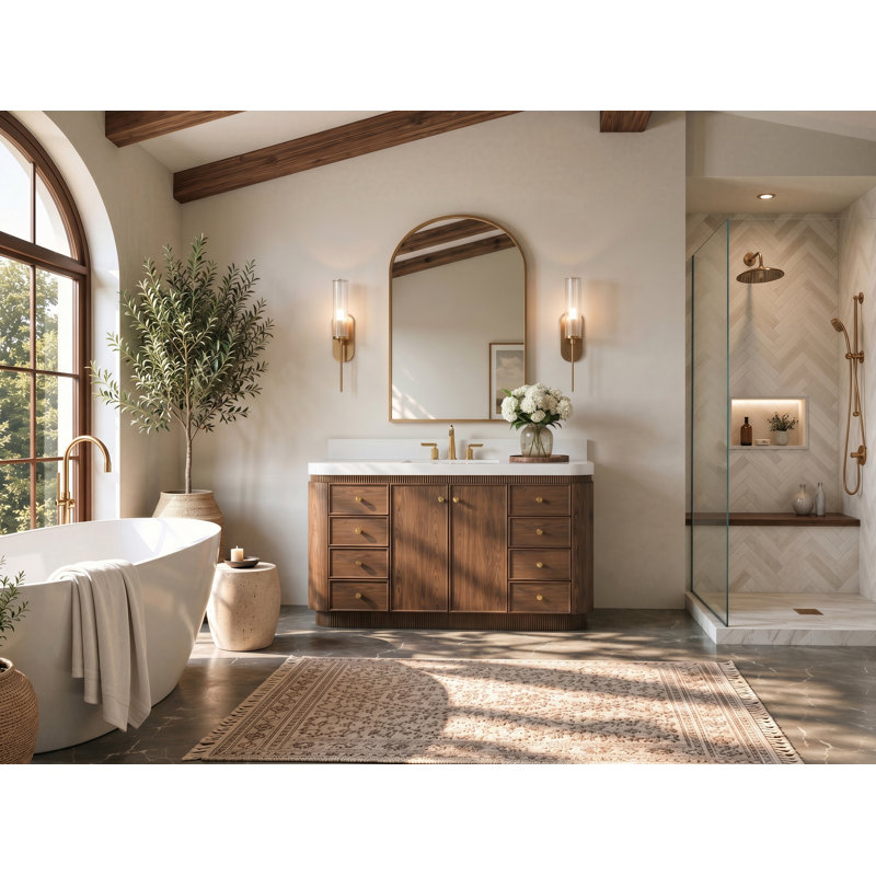 Ensemble de meuble-lavabo 48 po Aston, Chestnut Oak, 48 po