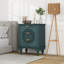 Commode à 3 tiroirs creux avec poignées en métal pour le salon et la chambre à coucher